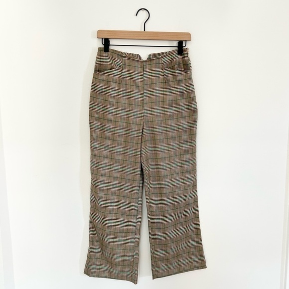 Samantha Pleet Plaid Ballad Pants Womens 2 - Picture 2 of 7